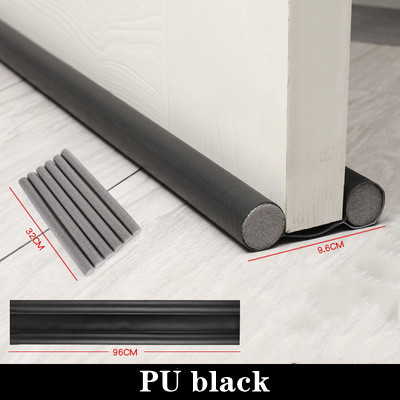 Soundproofing Foam Door Bottom Sealing Strip Weather Stripping Draft Blocker Twin Door Draft Dodger Guard Stopper Window Gap Sealer