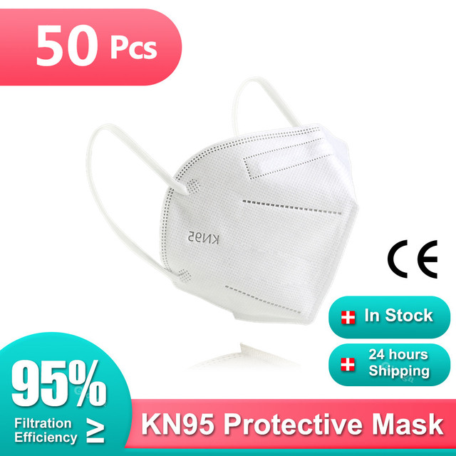 10-200pcs Colorful Masks FFP2 Mascarillas KN95 Certified Mascarilla FPP2 homology ada Cubrebocas KN95 Face Mask KN 95 Adult