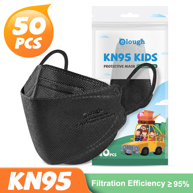 Kids KN95 Fashion Face Mask Children FPP2 mascarilla ffp2 infantil masque noir ffp2fan ce reusable respirator ffp 2 filter mask