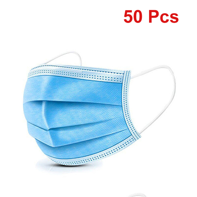 Black Masks 3 Layers Mask Face Masks Melt Blown Cloth Disposable Anti Dust Protective Ear Masks Mouth Mask Mascarillas