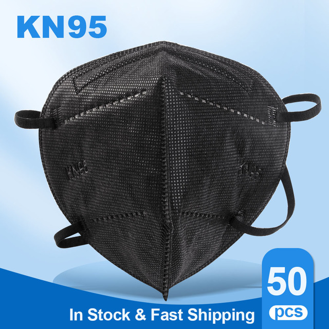 5-200pcs KN95 Mascarillas FFP2 Reutilizable 5 Layers Protective Filter 95% PM2.5 Approved Sanitary ffp2mask ce FFP2 Negras fpp2