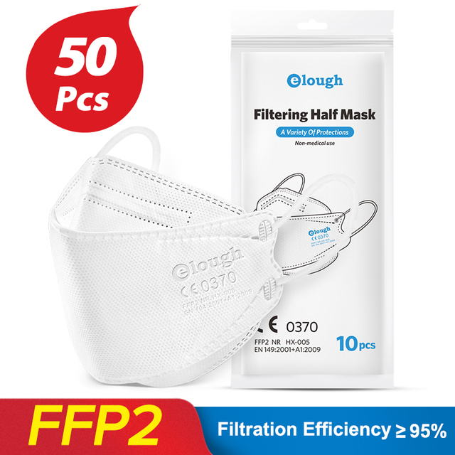 CE FFP2 قناع KN95 قناع الكبار FFP2 Mascarillas 4 طبقات fpp2 homology ada colores التنفس سلامة واقية FPP2 قناع