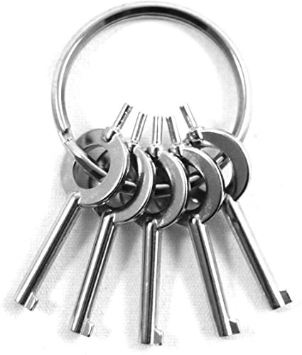 New Standard Universal Police Key Shackle Universal Keychain, Silver