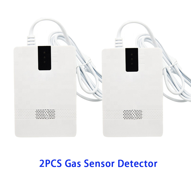 Combination CO Carbon Carbon Monoxide Detector Combustion Sensitive Gas Leak Sensor Auto Detection Failure Fire Alarm EU Plug AC 90V-220V