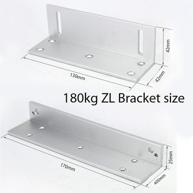 DC 12V Electromagnetic Lock 180KG (350LB) Holding Force for Single Door Surface Mounted