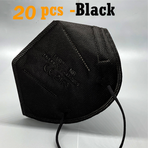 10-100pcs FFP2 Reusable Face Mask FFP2 5-Layer Black KN95 Reusable FFP2 Mask Protective Face Safety Mascherina