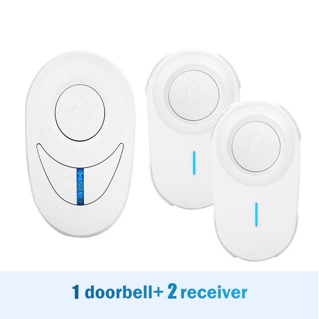 Awapow Outdoor Wireless Doorbell Self Powered Smart Doorbell Home Ring 150M Remote Receiver Emergency Call Alarm Safety Kits