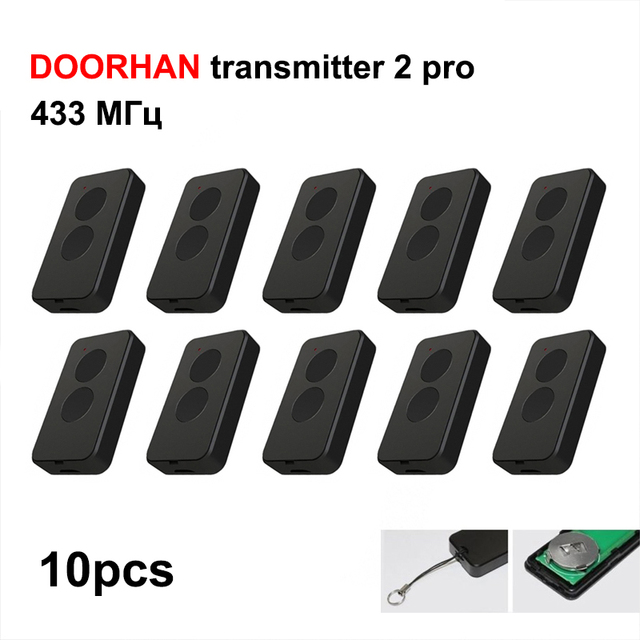 10 Pack Remote Control Transmitter Rotation 2 Garage 433mhz Gate Keychain