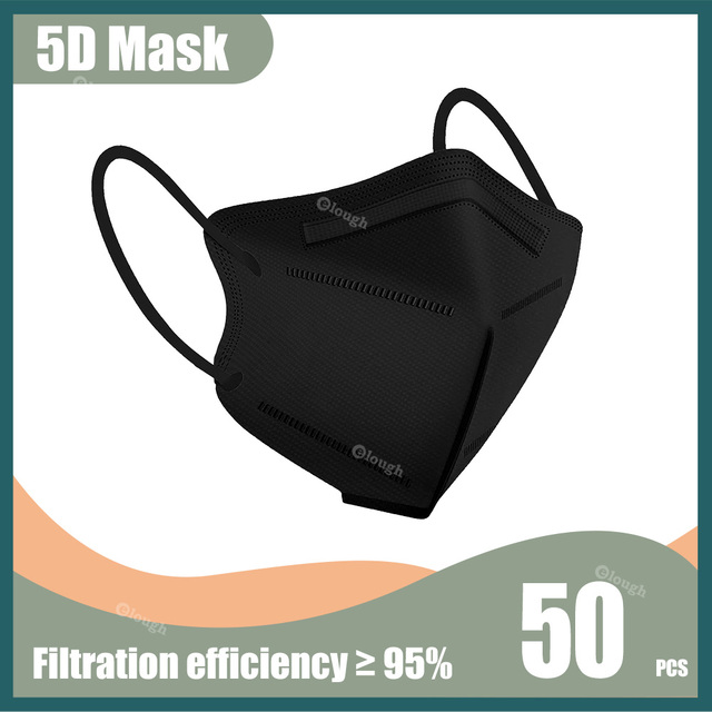 5D قناع وجه واقي KN95 Mascarillas FPP2 5 طبقات FFP2 Mascarillas الالوان FFP2mask الكبار تنفس KN 95 Mascherina FFPP2