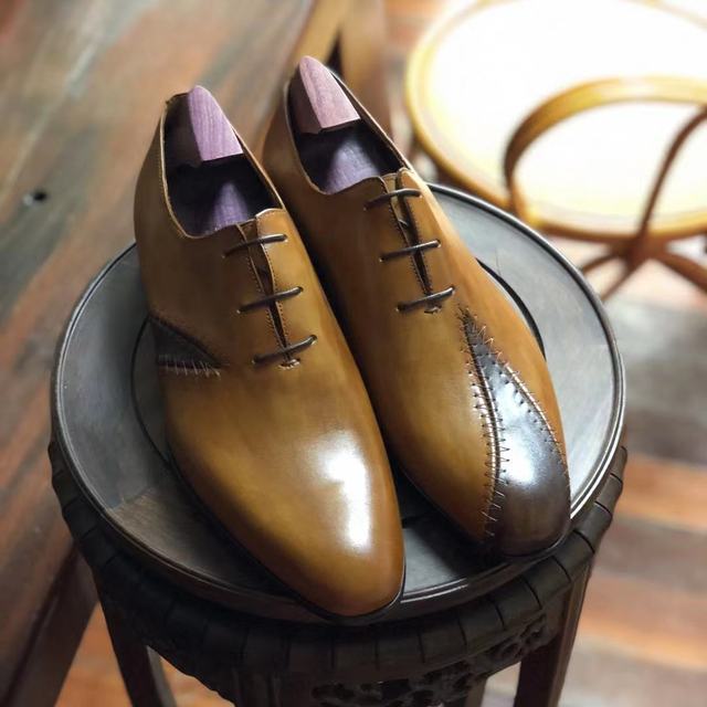 Cie Desinger Shoes Men High Quality Formal Casual Leather Shoes Oxford Wedding Dress Shoes Elegant Handmade Custom Made OX50