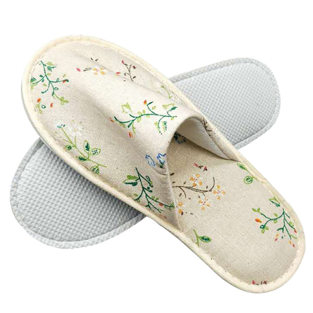 1 Pair Simple Unisex Solid Color Slippers Hotel Travel Spa Portable Men Slippers Disposable Guest Home Indoor Cloth Men Slippers