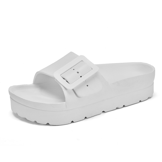 Summer Birkenstock Women's Platform Slippers 2022 Platform Sandals Women's Buckle Casual Shoes Beach Flip Flops Sandalias Mujer