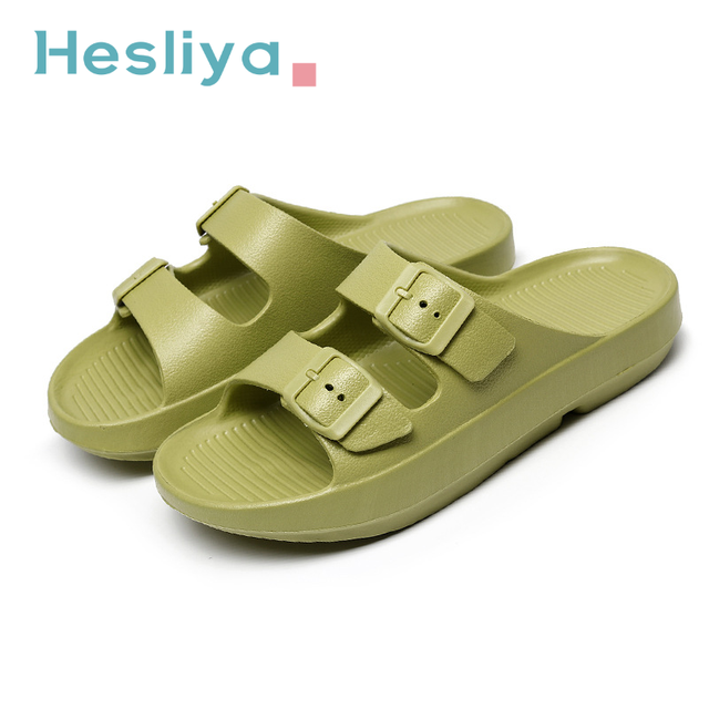 cloud slippers women summer double buckle beach sandals thick platform shoes outdoor couple flip flops cork bottom birkenstock