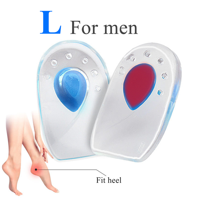 Silica Gel Heel Insoles For Men Women Foot Pain Relief Shoe Cushion Foot Care Tool