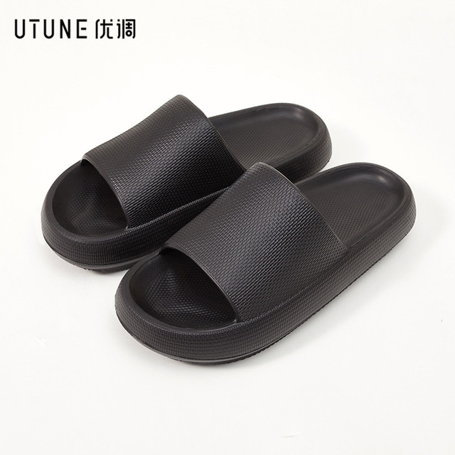 UTUNE EVA Slides Women Platform Slippers Summer Indoor Shoes Bathroom Beach Sandals Men Outside Non-slip Pink Slippers for Woman