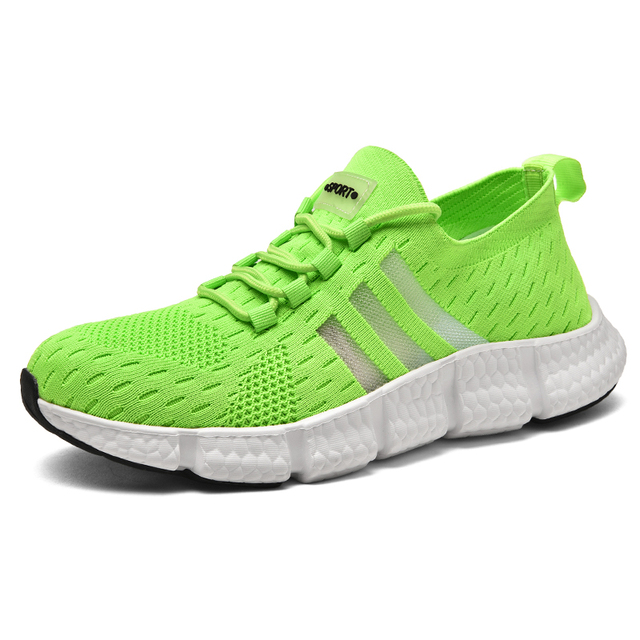 Fashion Running Sneakers Women's Mesh Breathable Lace Up Couple Sneakers Outdoor Gym Non-slip Plus Size 35-46 Ladies Trainers