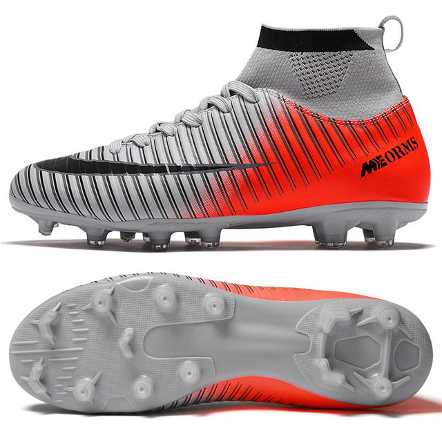 Indoor Soccer Shoes Men Sneakers Soccer Boots Turf Soccer Shoes Kids Soccer Cleats AG/FG Spikes Training Sport Futsal Shoes