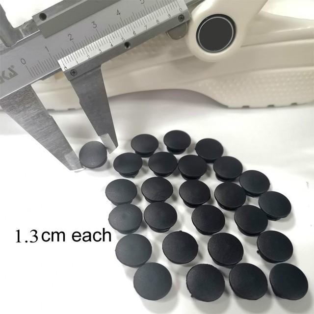 500pcs different sizes plastic buckles DIY accessories black transparent buttons fit sandal shoes back buckle of shoe charms