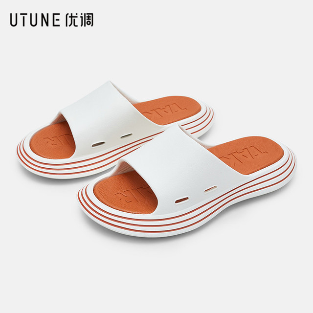 UTUNE Outdoor Women Summer Shoes Runway Slippers Outside EVA Men Beach Slides Soft Thick Sole Non-slip Sandals Indoor Bathroom