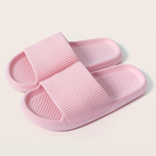 Summer Slippers Mute EVA Platform Sandals Women Slippers Soft Bottom Indoor Men Summer Deodorant Non-slip Household Flip Flops