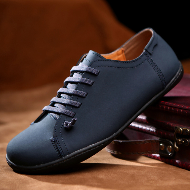 Men's leather lace-up shoes, luxury brand, classic, formal