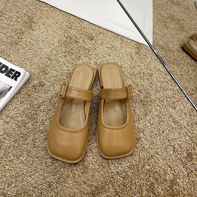 2022 New Fashion Summer Sandals Half Lazy Slippers Baotou Women Sandals Leisure Beach Style Beach Slippers Leather Slippers