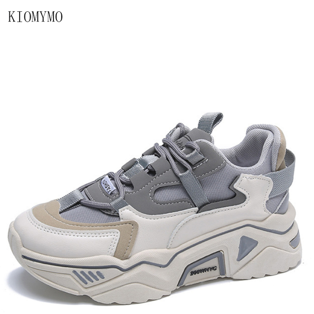 Old shoes trend women's shoes 2021 new autumn fashion Korean version increase thick-soled casual sports women's shoes