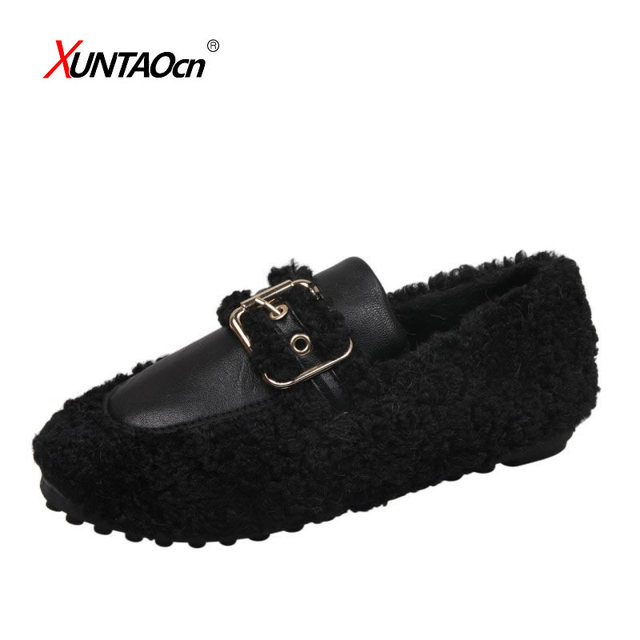 2022 Fashion Women Moccasin Shoes Casual Women Sneakers Autumn Loafers Flats Fur Loafers Slippers Flats Toe Shoes