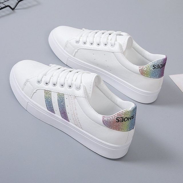 2021 New Fashion Women's Low-cut Casual Couple Platform Little White Shoes Ins Trend Student Tennis Vulcanization Female Sneakers