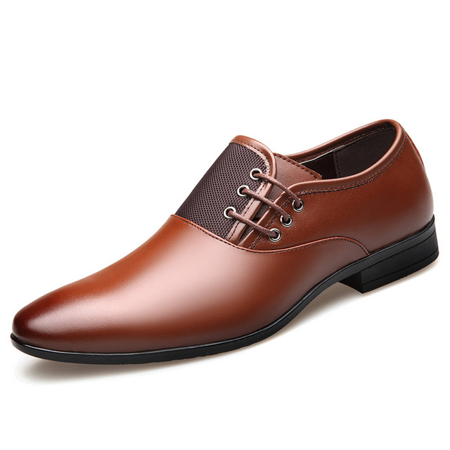 ZYYZYM - Men's Formal Shoes, Men's Formal Shoes, Fashionable, Size 38-47, Black & Brown, Classic, Party Shoes