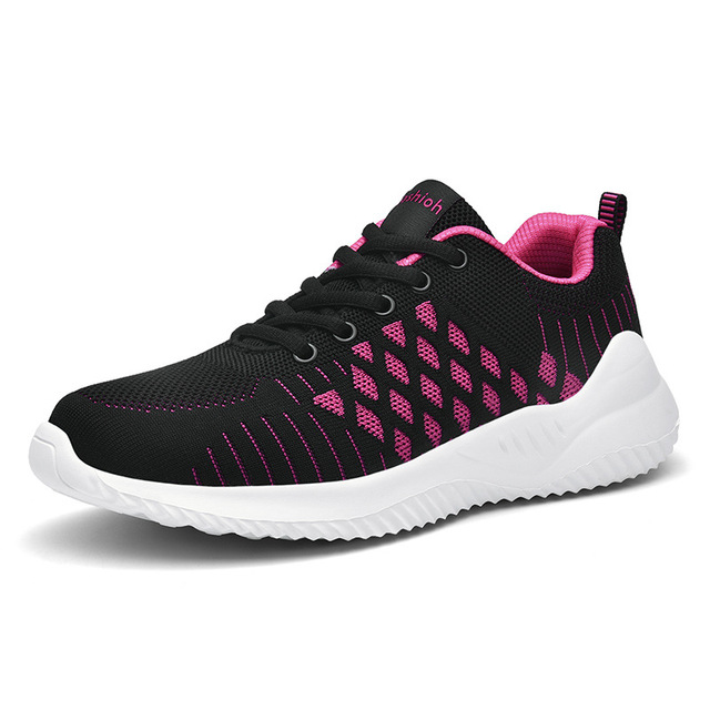 Women Breathable Running Shoes Comfortable Sneakers Mesh Soft-soled Shoes Women Flat-soled Casual Shoes Shoes