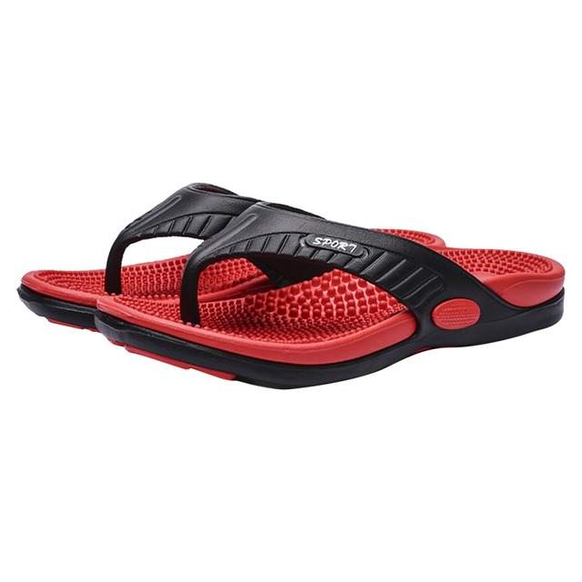 Men's EVA Flip Flops Summer Outside Men's Massage Slippers Beach Casual Sandal Casual Shoes Size 40-42