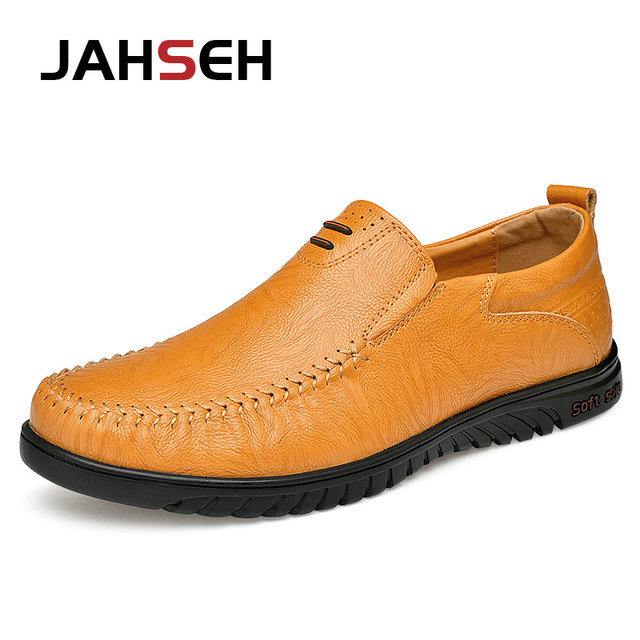 Brand Men Shoes Size 37~47 Soft Comfortable Driving Shoes Luxury Dress Shoes Genuine Leather Summer Walking Shoes Moccasins