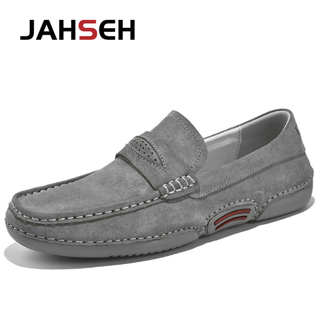 Summer Men Casual Shoes Luxury Brand Genuine Leather Men Loafers Moccasins Breathable Slip On Italian Style Driving Shoes