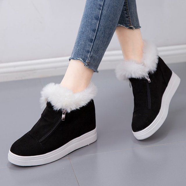 2021 New Women Winter Warm Shoes Korean Version Flat Ankle Casual Shoes Women Platform Female Thicken Shoes Zapatillas De Mujer