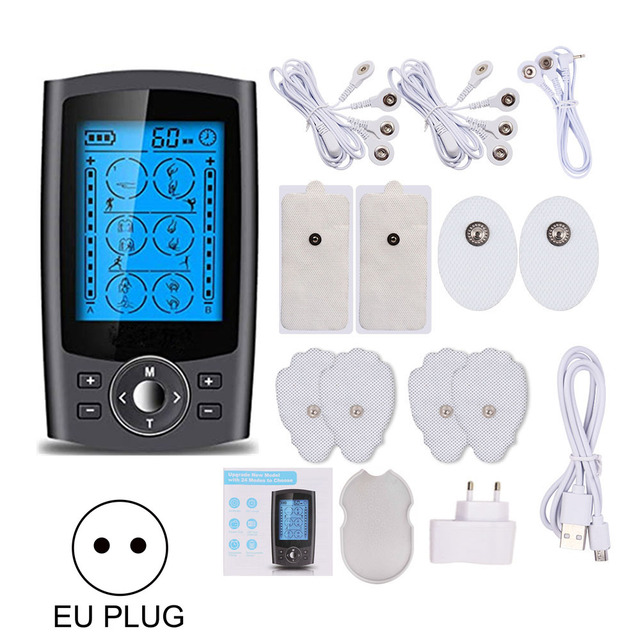 Tens Unit 24 Modes 20 Intensity Electrical Stimulation Massager Muscle EMS Therapy Pain Relief Adjustable Lightweight LCD Display