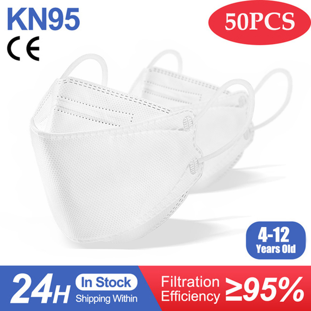 Ffp2mask الاطفال KN95 قناع الألوان كوريا الفتيات الطفل المتاح أقنعة التنفسي Kn95mask الاطفال الوجه قناع mascarilla fpp2 homologada