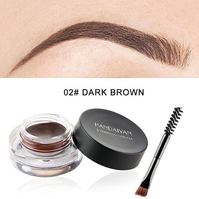 12 Colors Super Waterproof Eyebrow Cream Professional Black Color Eyebrow Gel Eyebrow Tint Long Lasting With Makeup Brush