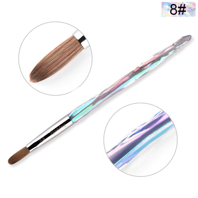 Kolinsky Sable Nail Brush Acrylic Nail Brush Nail Extension Tools Professional DIY Carving Nails Art Pen Tool Acrylic Powder