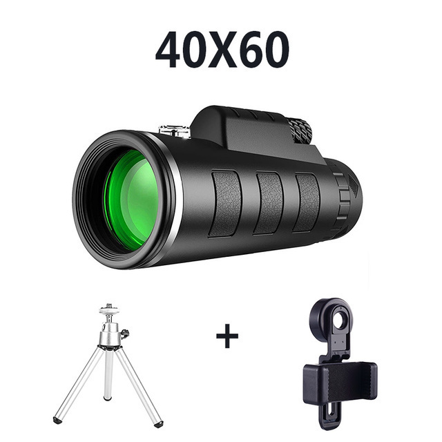 High Resolution Portable Military 40X Zoom Binoculars Professional Long Range Monocular Industrial Glass Low Night Vision Hunting Telescope