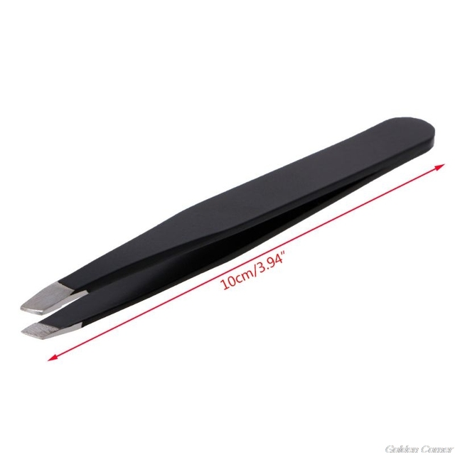 Professional Stainless Steel Eyebrow Tweezers Handy Hair Removal Tool J26 19 Direct Delivery