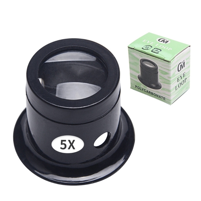 3X 5X 10X15X 20X Jewelry Eye Loupe Ring Magnifier Single Lens Magnifying Glass for Watchmakers