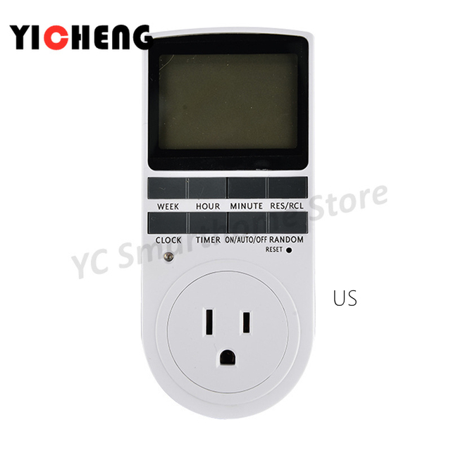 Big Screen Timer EU US UK Kitchen Socket Timing Switch Electronic Timer AU BR FR