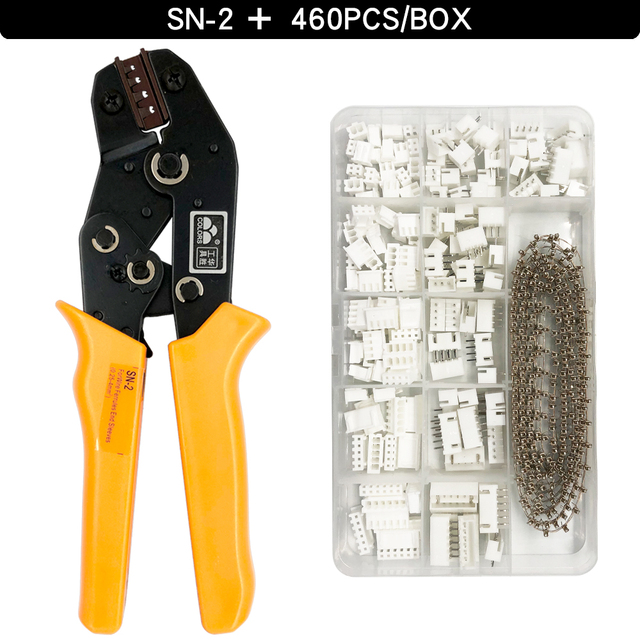 Dupont Terminals Crimping Tools SN-2 Pliers Set XH2.54 SM Plug Spring Clip for JST ZH1.5 2.0PH 2.5XH EH SM Boxed Connection Kit