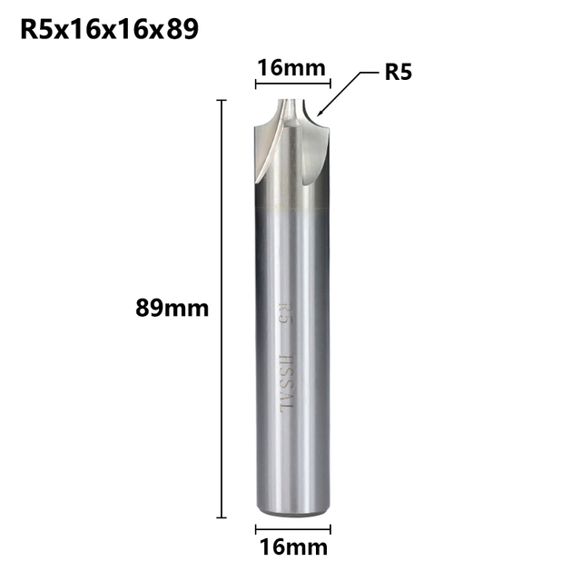 XCAN الزاوية التقريب نهاية مطحنة R1.0-R12 HSS Radius طحن كتر CNC راوتر بت