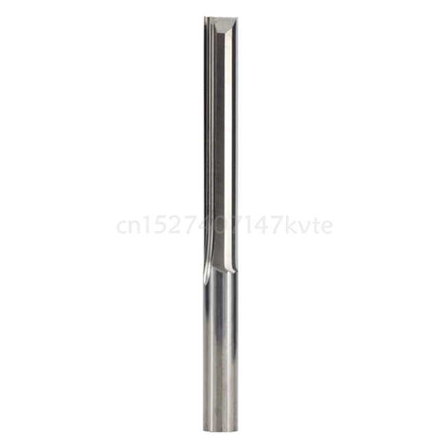 6mm Shank 2 Flute Straight End Carbide CNC Router Bit Drilling Straight Slot Milling Cutter Wood Tool