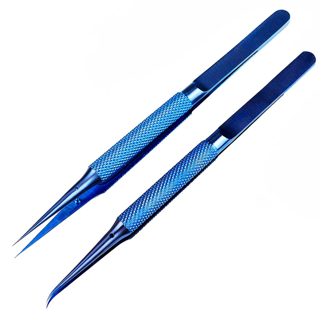 Professional Titanium Alloy Tweezers Repair Fingerprint Fly Phone Line Motherboard Precise Anti-magnetic Electronics Tweezers