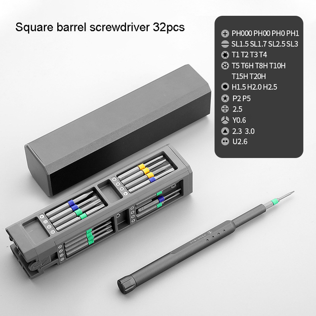 Multifunction Screwdriver Set 43 in 1 S2 Phillips Slotted Precision Screw Bit Driver Mobile Maintenance Notebook Tool Hand Tools