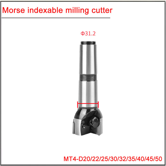 MT3 MT4 R8 C20-20 22 25 28 30 32 35 40 45 50 63 80mm Morse Taper Milling Shank, End Mills for Indexing Opening and Roughing