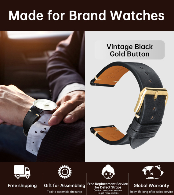 MAIKES Quick Release Watch Band Italy Vegetable Tanned Leather For Huawei Galaxy Watch 22mm Cow Watch Bracelet Leather Strap